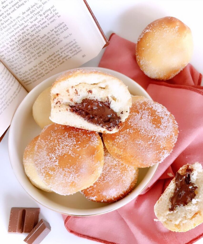 Beignet au four au chocolat