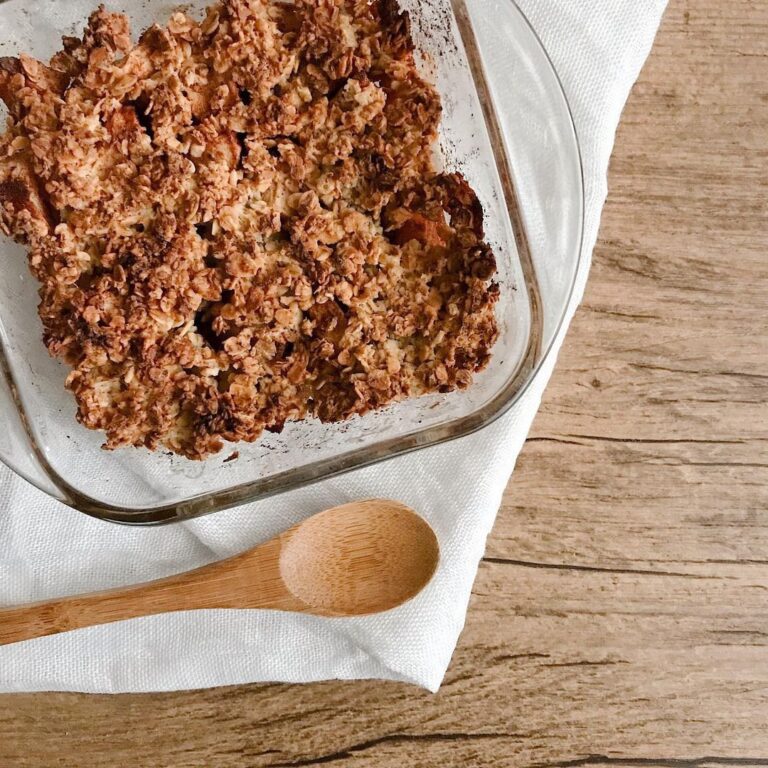 Crumble healthy à la pomme