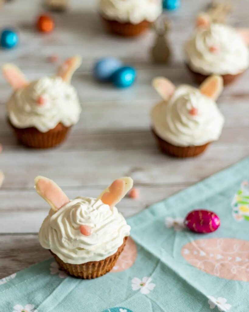 Cupcakes de Pâques à la pâte d&rsquo;amande
