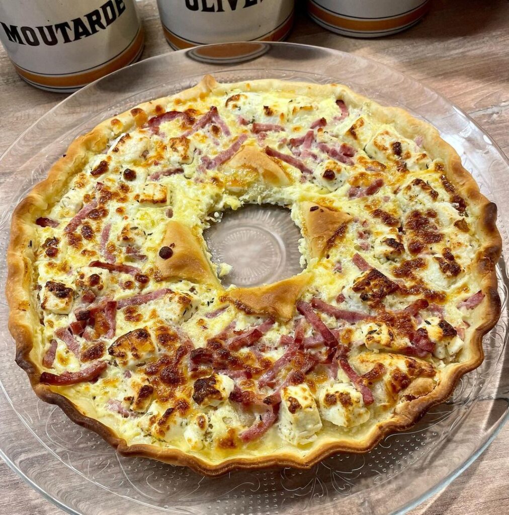 Tarte lardons & feta et mozza