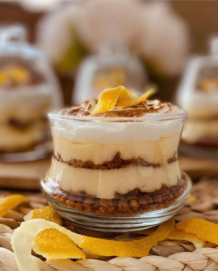 Verrine tarte au citron destructurée