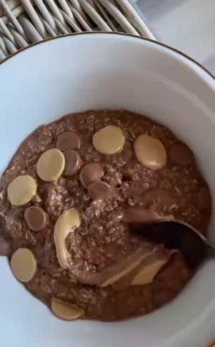 Porridge chocolat caramel