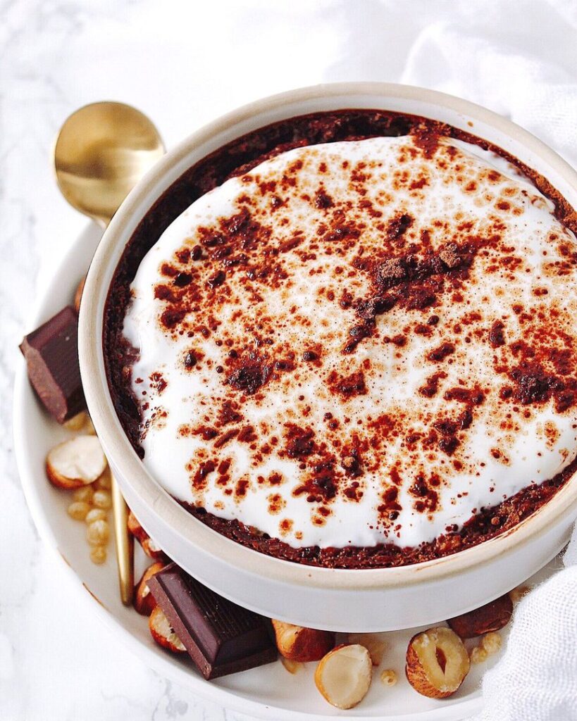 Porridge au four façon tiramisu choco