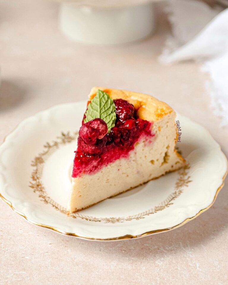 Fluffy cheesecake citron- framboises