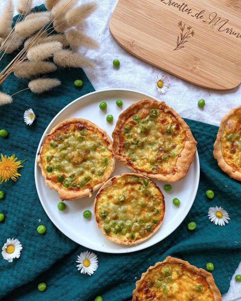 Tartelettes – petit pois comté