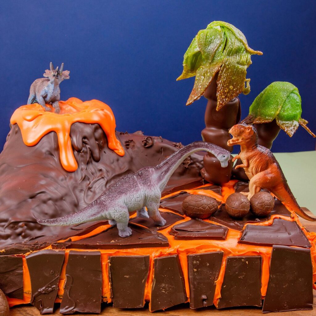Bolo parque dos dinossauros