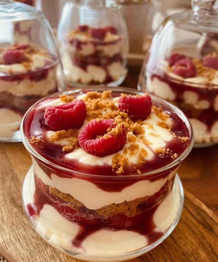 Tiramisu spéculos framboises