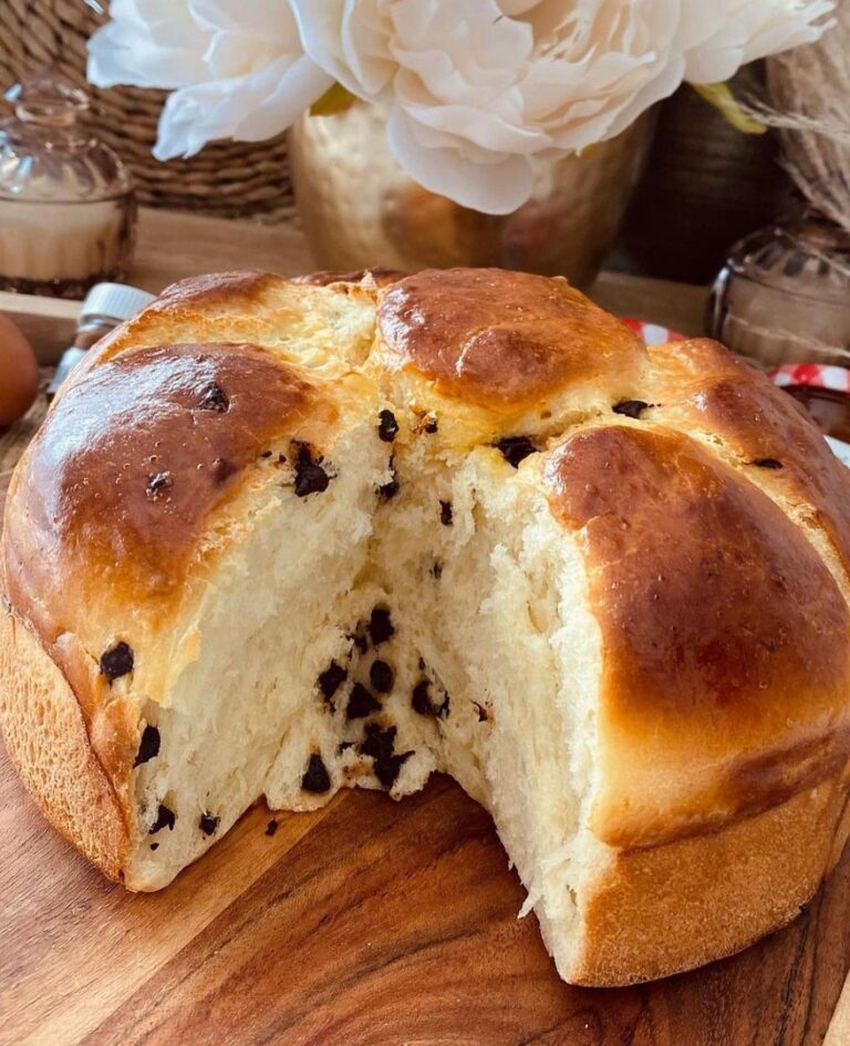 Brioche butchy aux pepites de chocolat
