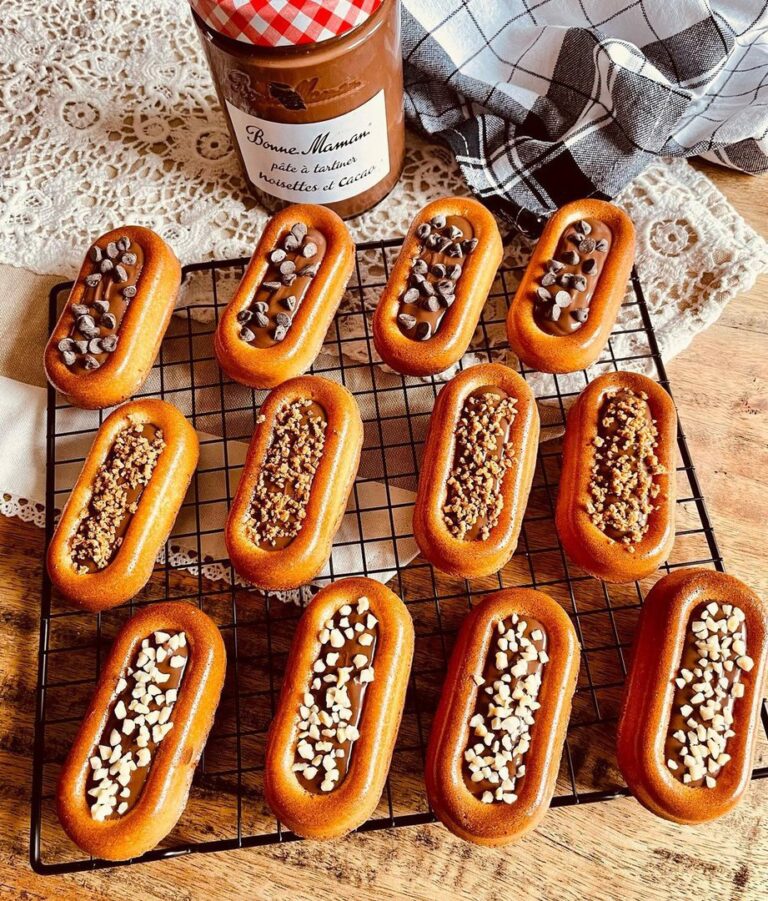 Biscuits barquettes à la pâte à tartiner