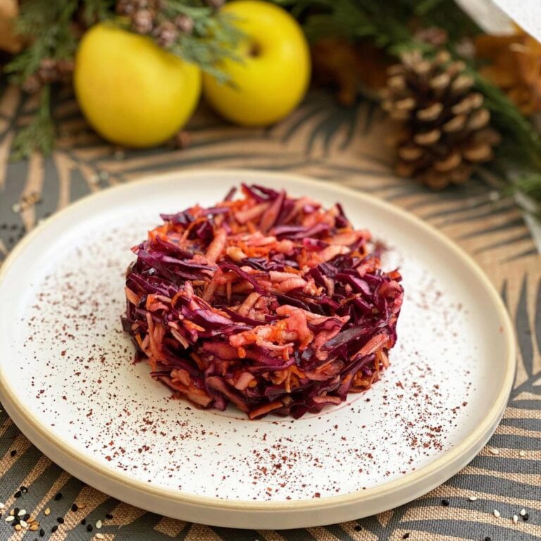Salade de chou potimarron et de pommes