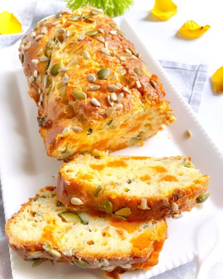 Cake salé courgette patate douce