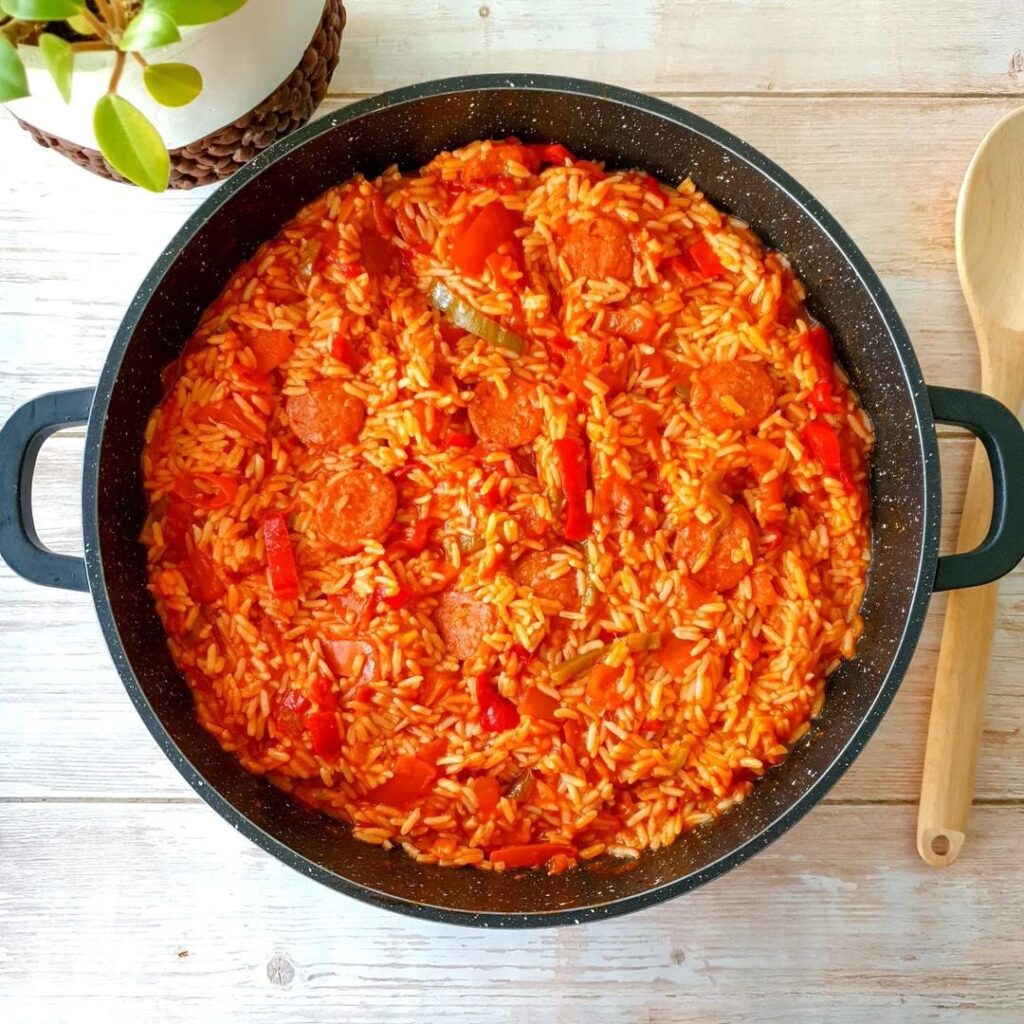 Riz aux poivrons & chorizo