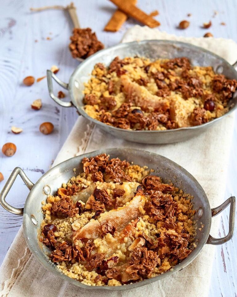 Crumble avec un praliné croustillant