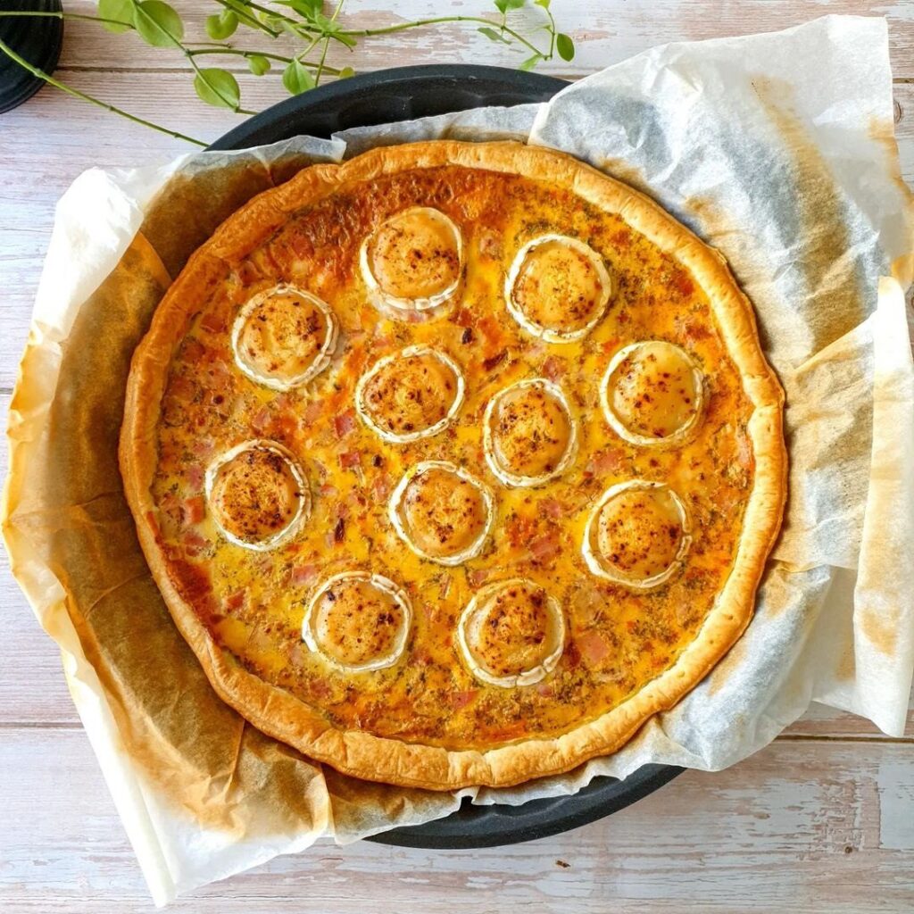Tarte au jambon & chèvre