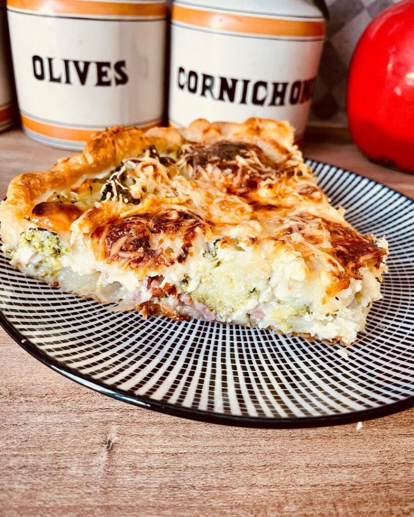 Tarte brocolis et pomme de terre