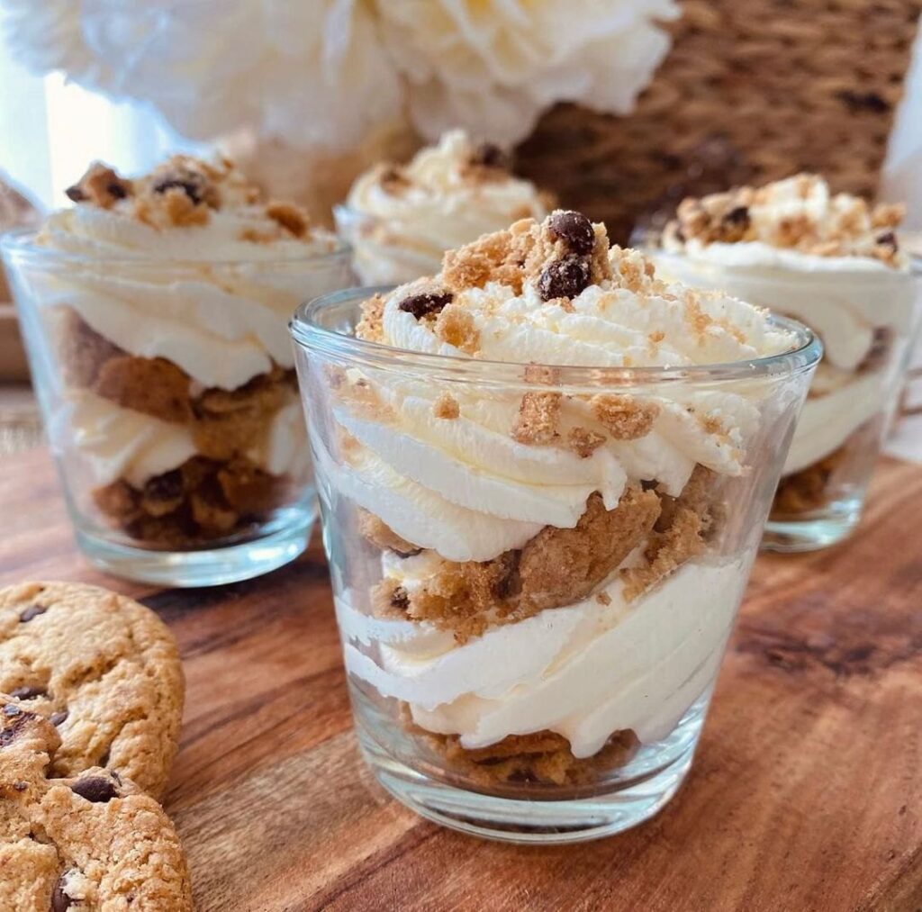 Verrine mascarpone et granola cookie