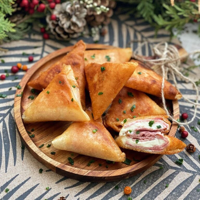 Bricks au fromage frais et au jambon
