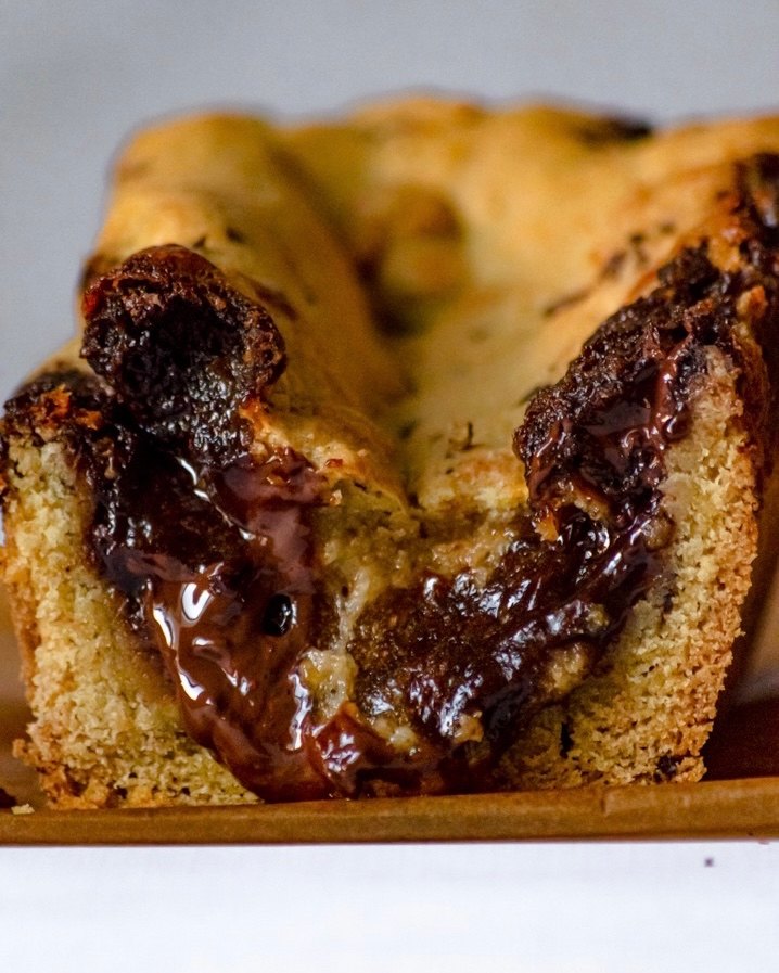 Cookie cake cœur brownie praliné​​​​​​​​ vegan