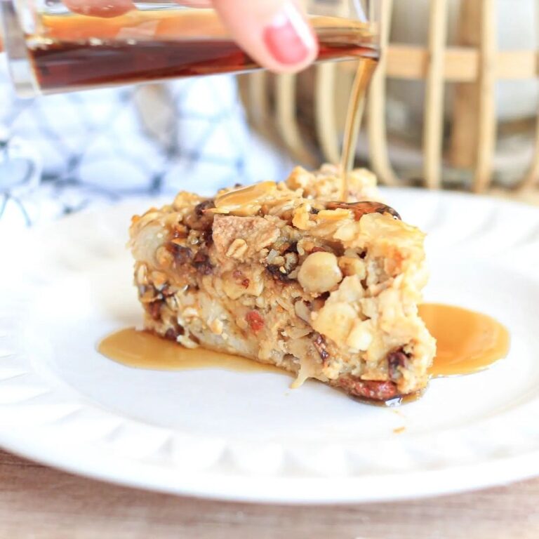 Muesli cake poire et sirop d&rsquo;érable