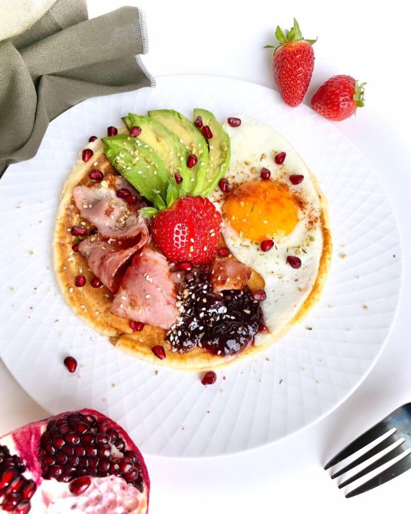 Pancake géant aux fruits
