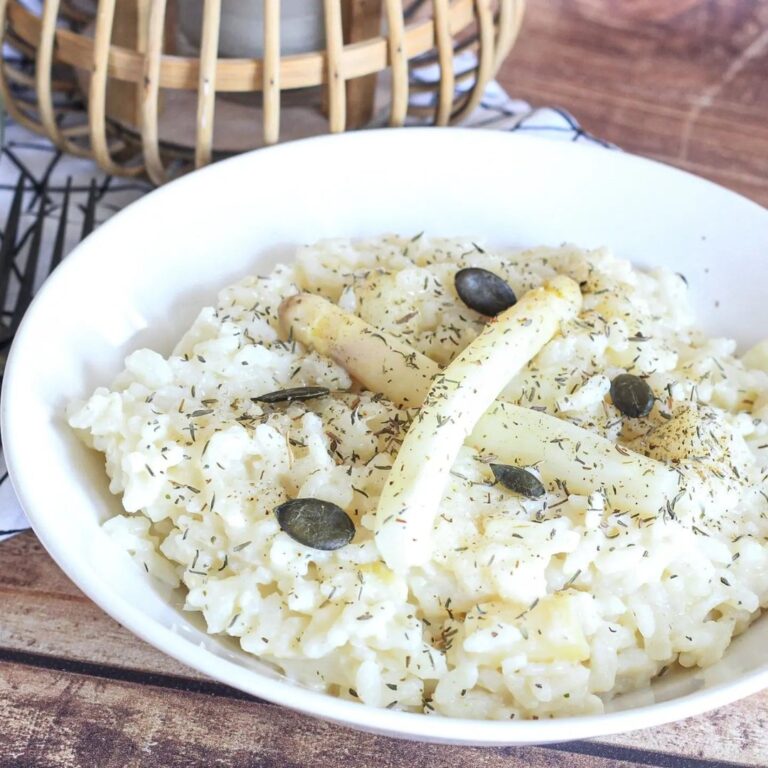 Risotto asperges & gorgonzola