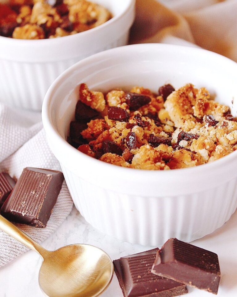 Crumble banane et choco