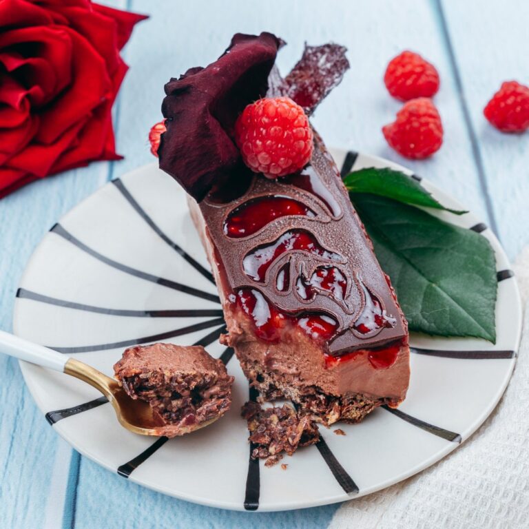 Schokoladen-Himbeer-Dessert