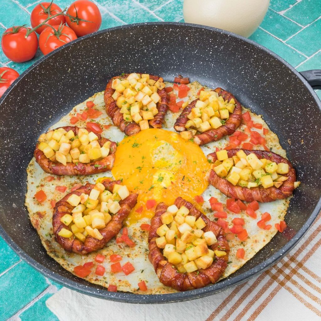 Œuf d&rsquo;autruche au plat
