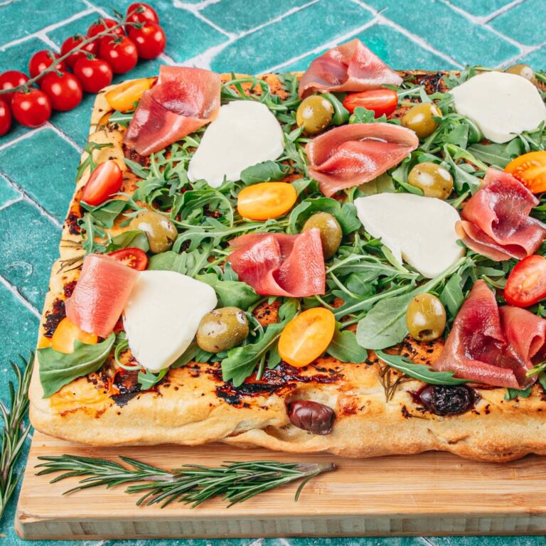 Focaccia végétarienne à l’italienne