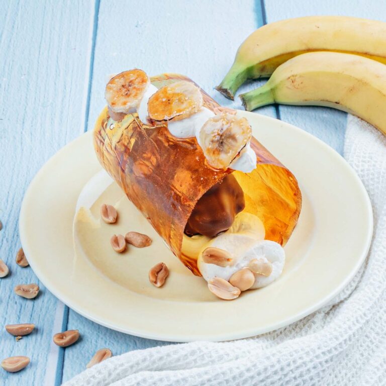 Banane enrobée façon Snickers