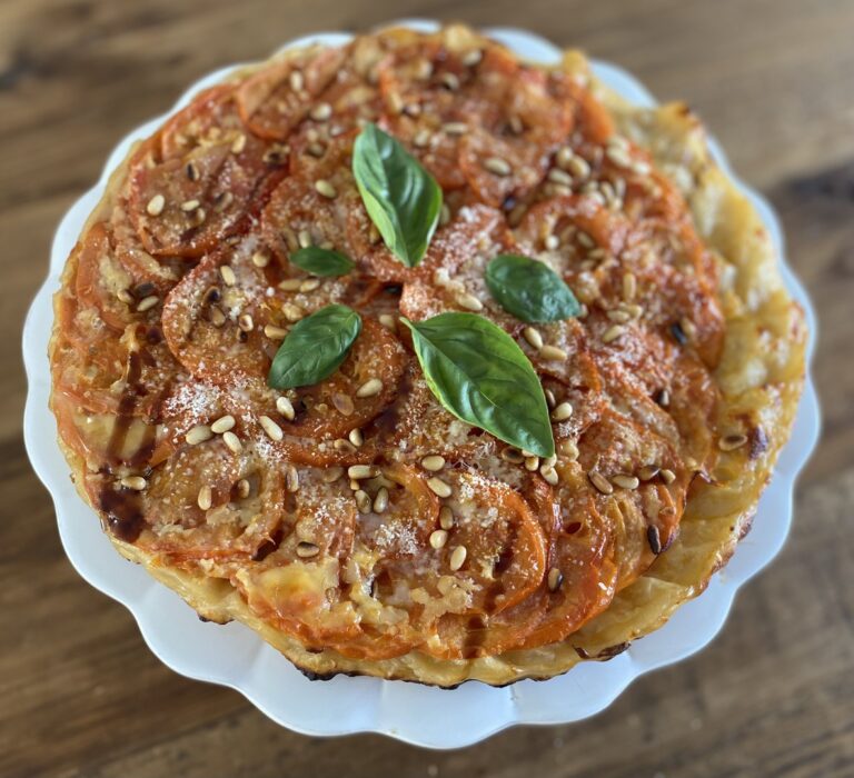 Tarte tatin tomates mozzarella