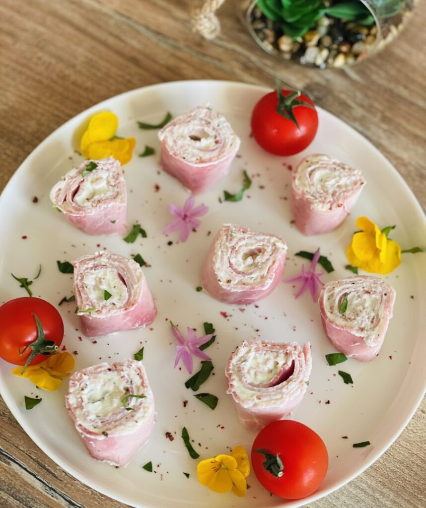 Roulé au jambon fromage