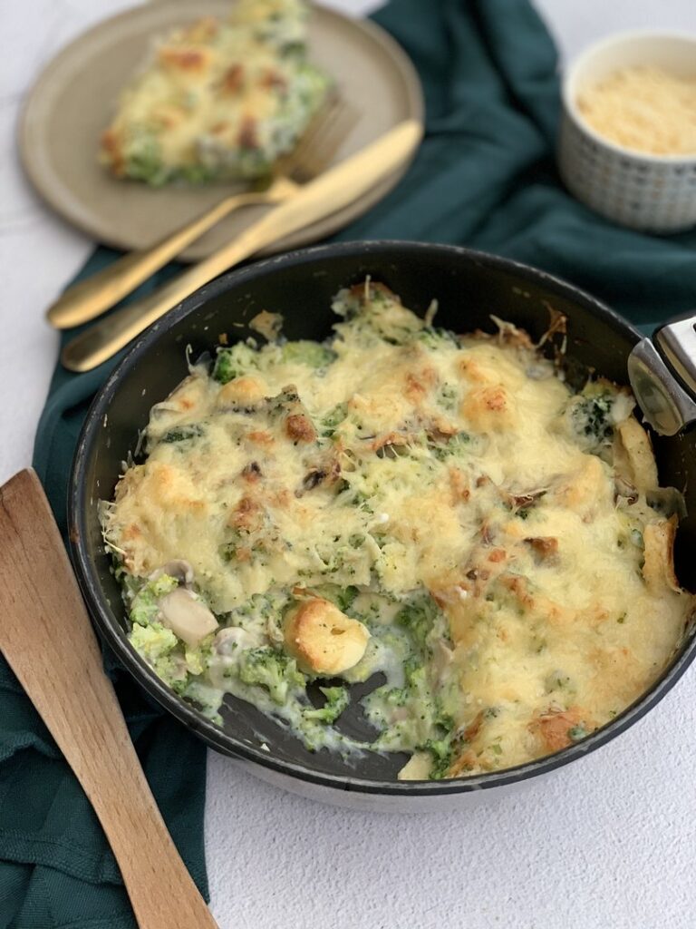 Gratin de quenelles au brocoli