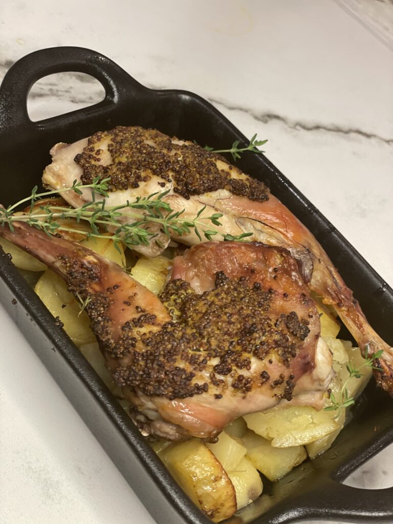 Lapin moutarde au four