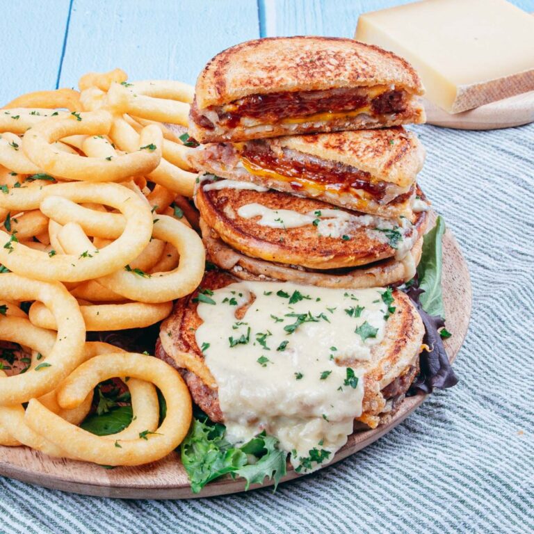X-burguer & fritas espiral