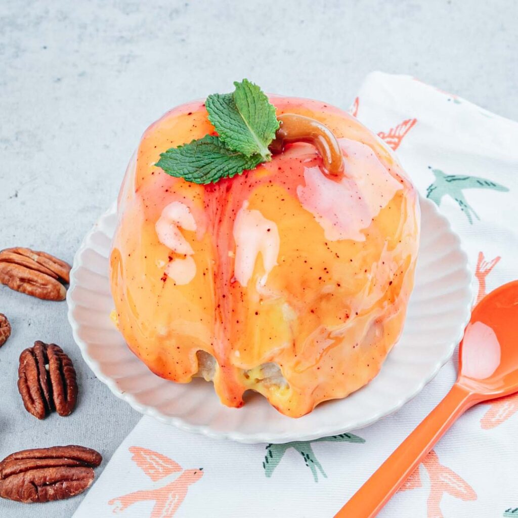 Pfirsich Cobbler mit Eis