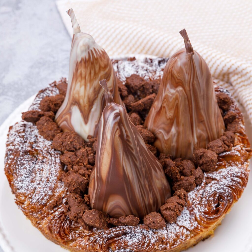 Pão de chocolate com pera