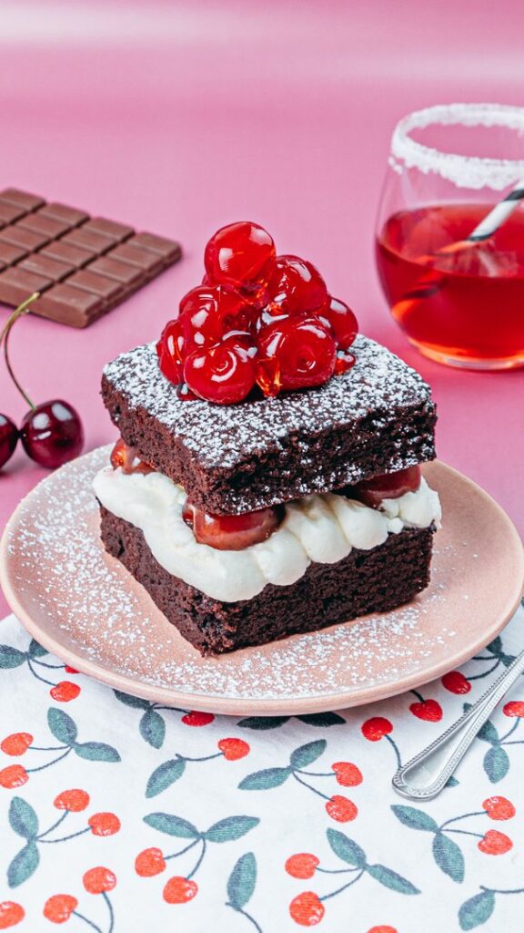 Bourbon Cherry & Chocolate Cake