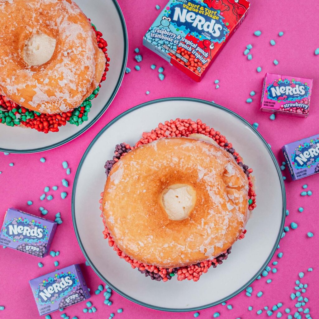 Nerds‘ Donut Ice Cream Sandwich