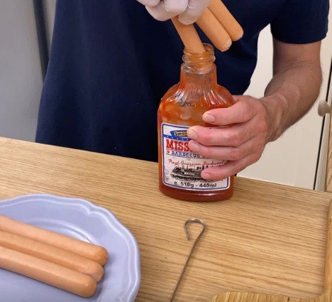 Perrito con queso y chile!