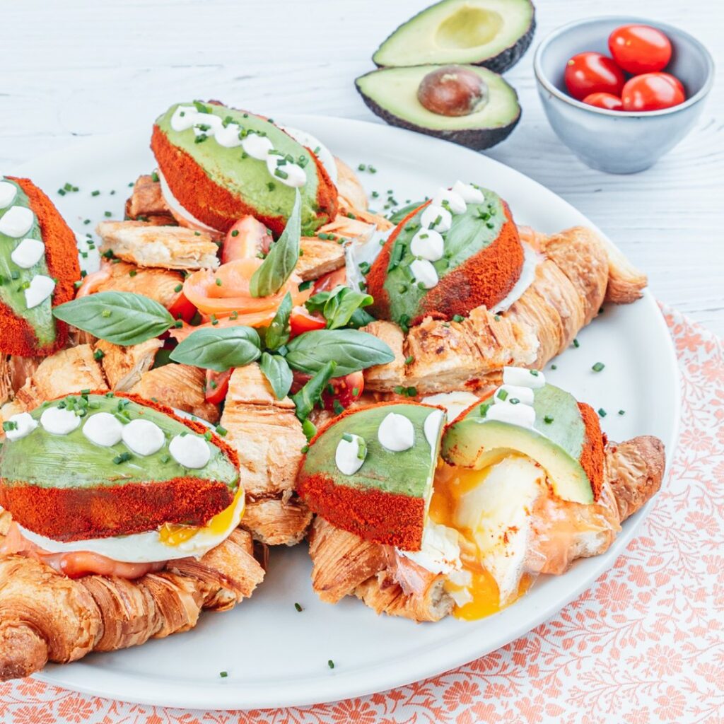 Croissants de salmón y aguacate!