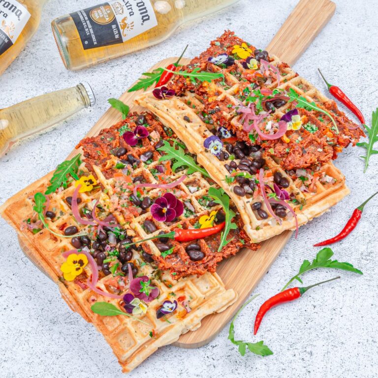 Chicken & Rice Waffles