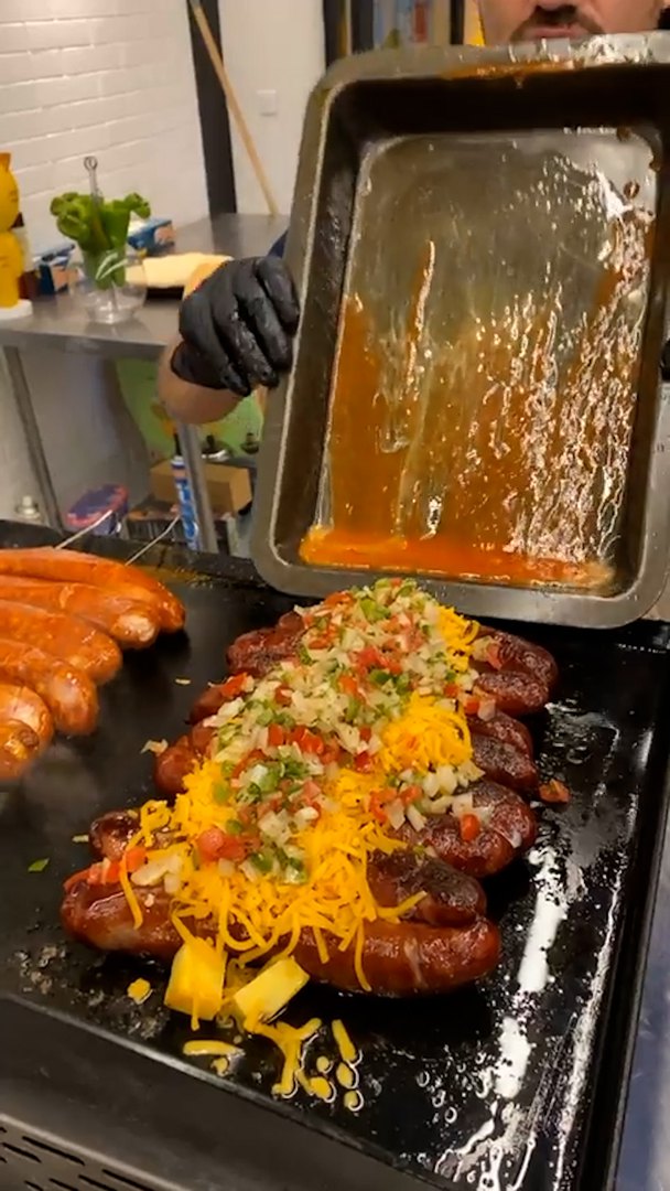 Enchilada picante y pimientos fritos!