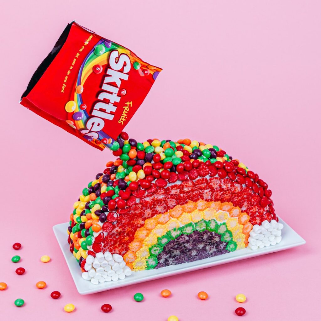 Regenbogenkuchen