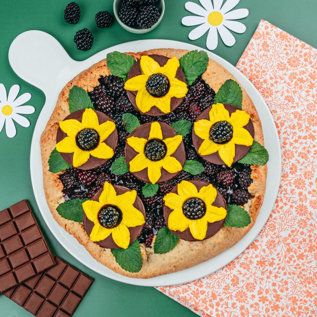 La tarte aux mûres tournesol