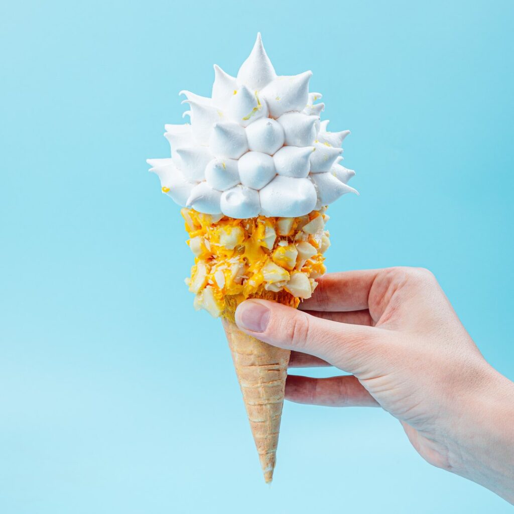 Cono de merengue de limón!