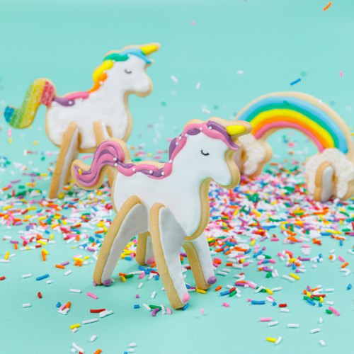 Galletas de unicornio arco iris!