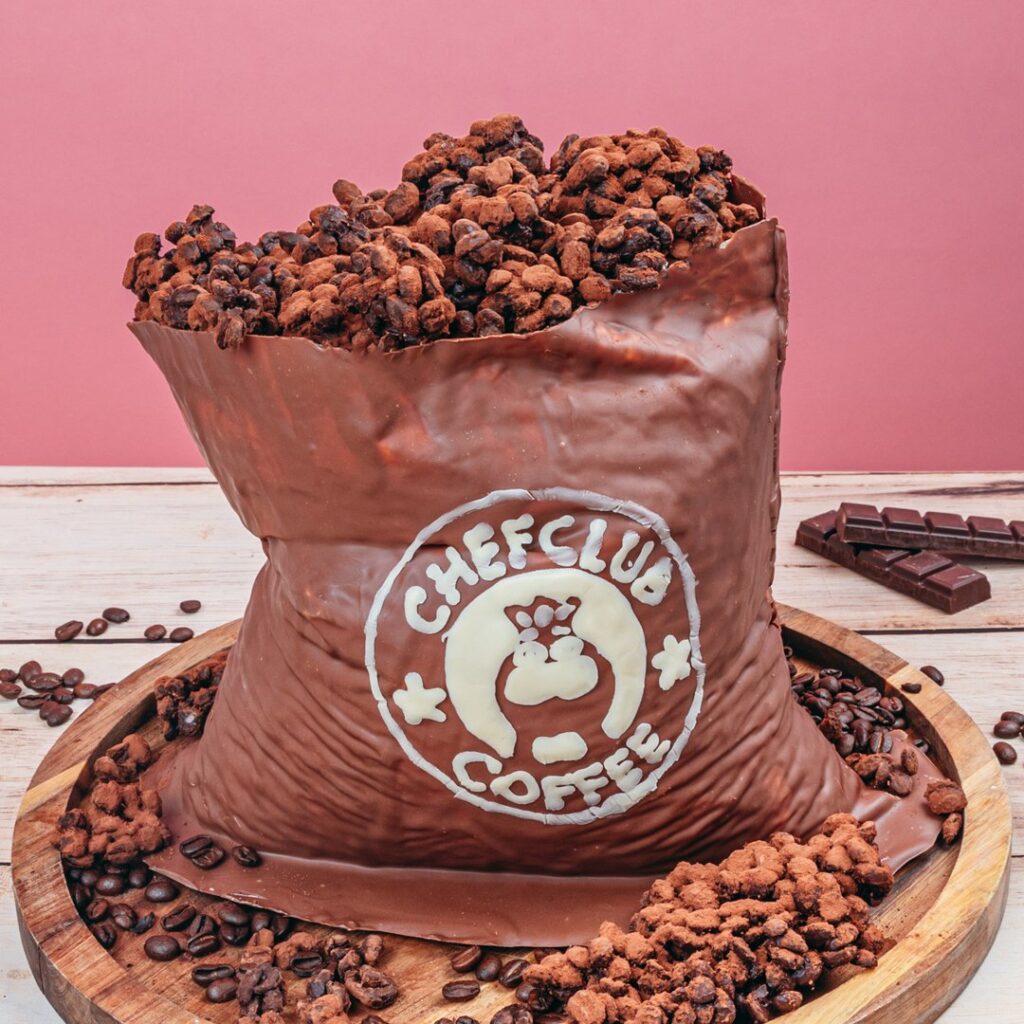Kaffeekuchen in Schokoladentüte