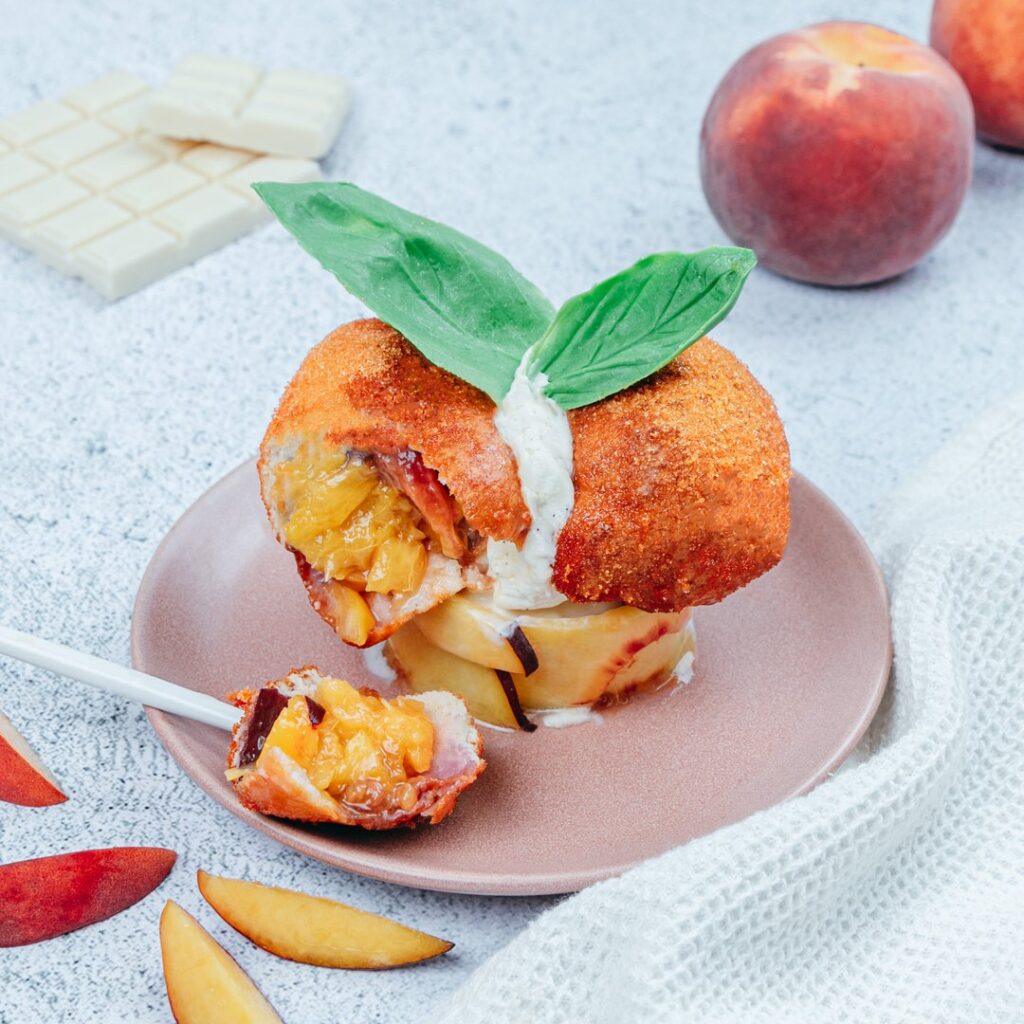 Buñuelos de melocotón!
