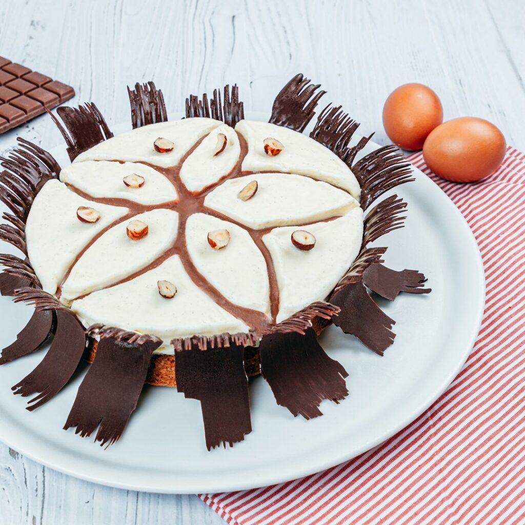 Tarta de galletas con flores!